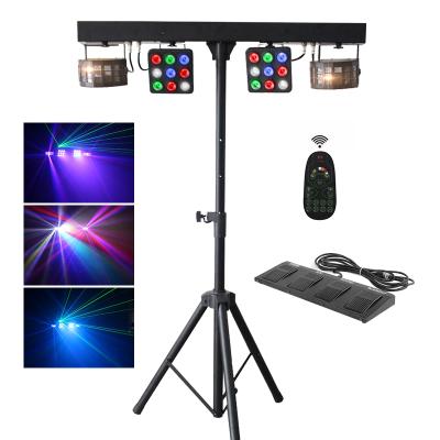 China Guangzhou WETOP LED Wedding Combination Effect Laser Par Party Light Foot Controller Remote Control Stage Lighting for sale