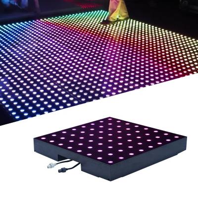 China Stage Floor IP67 3d Indoor Outdoor Waterproof White Portable Glass Mirror Led Light Dance Floor Tiles for sale