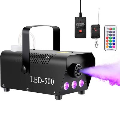 China Stage Effects DJ Fog Machine Smoke Machine 400W 500W With Disco Party Smoke Cable Remote Control Wedding Marrying Machine for sale