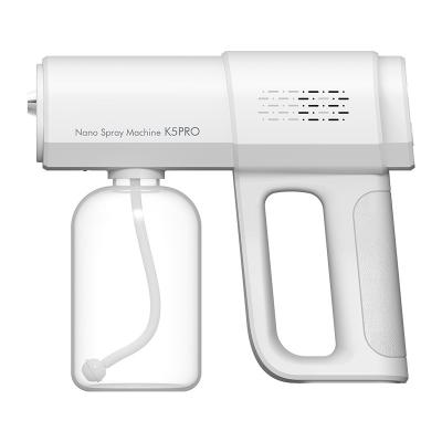 China 2021 K5 K5PRO K6X Wireless Spray Atomizer Spray Gun Best Selling Portable/High Efficient Nano Ray Disfection Blue Mist Spray Gun for sale