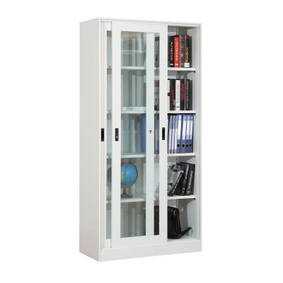 China Wholesale 5 layers (height) steel filling cabinet adjustable office filing cabinet with 2 silding doors for sale