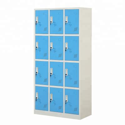 China New Sale 12 Door Metal Locker Top Steel Shoe Storage Cabinet Steel Locker CC-C12 for sale