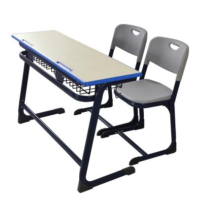 China Double Classroom Modern Student Table And Chair School Furniture With Factory Price School Furniture for sale