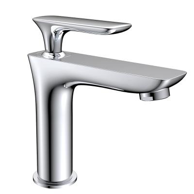 China HIMARK Faucets OEM Single Handle Metered Rubinetti By Cromato Unique Design Basin Mixer Tap Bathroom Faucets Sink Bagno for sale