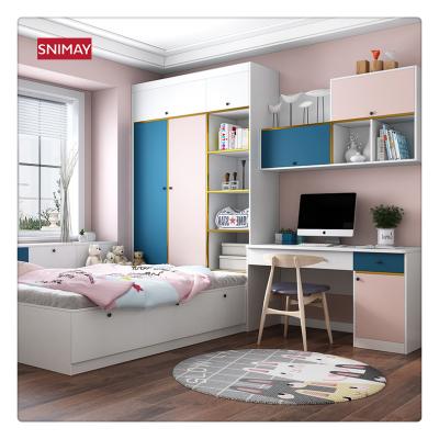 China Hot Sale Adjustable Design (Height) Kids Pink Plywood Wardrobe Wardrobe for sale