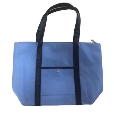 China Stra handled stock apackable reusabledjustable tote shopping bag with high sales for sale