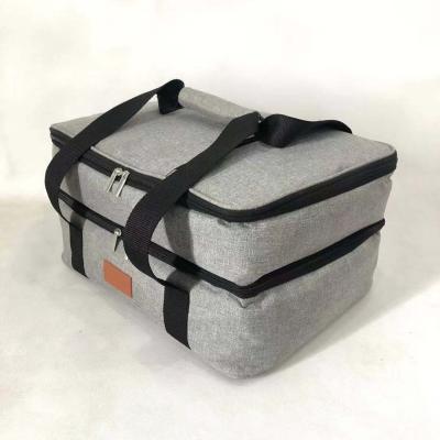 China Outdoor Travel Picnic Lunch Bag Lunch Bag Insulated Cooler Bags For Cold Or Hot Food For Picnic Cooler Bag for sale