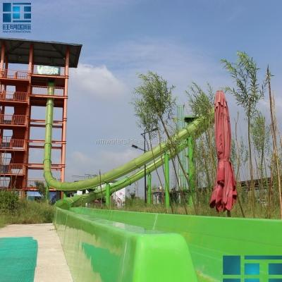 China Teenager / Family Aqualoop Slide Water Park Equipment Adult Elevated Slide With Price List for sale