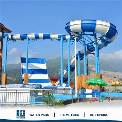 China Wholesale Fiberglass Water Park Equipment Boomerang Water Slides Manufacturer for sale