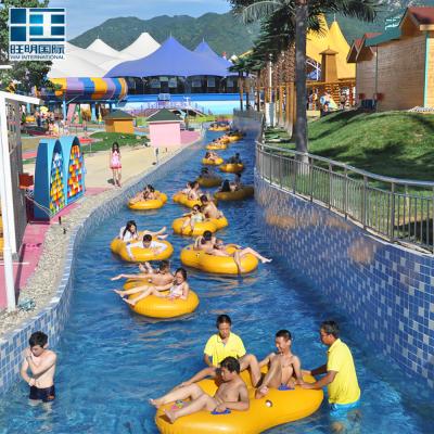 China Water Entertainment Factory Price 500 People Floating Lazy River Raft Good Quality for sale