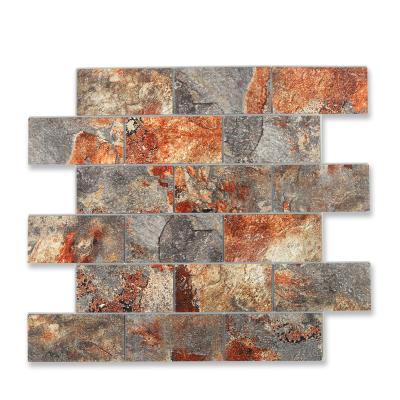 China Cheap Rust Resistant Heat Resistant Realistic Texture Factory Price PVC Easy Cleaning Tile for sale