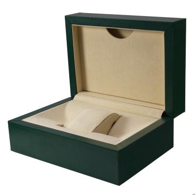 China Factory Direct Sales High Quality Wooden Watch Storage Box Wood Green Watch Box Packaging With Logo Wood Case for sale