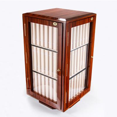 China Premium Wood Display Case 2020 Luxury Wooden Display Case Band Box Watch Strap Organizer 1 Color 24*24*62.5cm 300pcs Tancy 15kg for sale