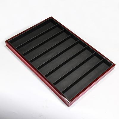 China High Quality Jewelry Package Luxury Red Wooden Jewelry Packaging Box Customize Logo Size High Grade Jewelry Gift Box for sale