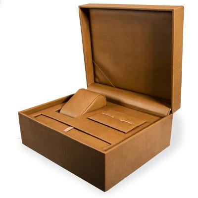 China Popular Custom Leather Storage Case High End Jewelry Necklace Leather Watch Box for sale