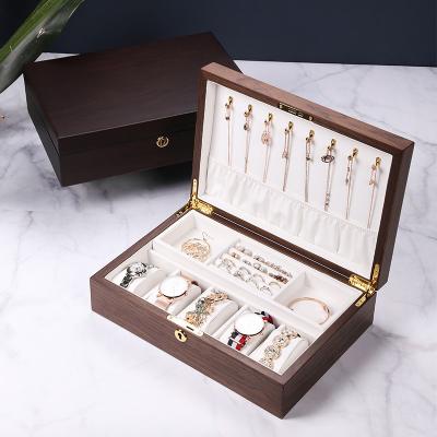 China New Design 5 Slots Wooden Watch Storage Box High Quality Wooden Jewelry Gift Box Watch Packaging Box for sale