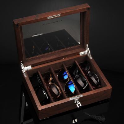 China New Design Luxury Jewelry Gift Box Watch Necklace Organizer Display Vintage Sunglasses Box With Window Accept Logo Luxury Customized for sale