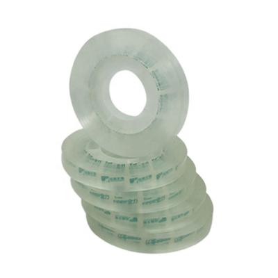 China Low MOQ low MOQ waterproof cheap price high quality transparent plastic plastic transparent small size adhesive tape BOPP for sale