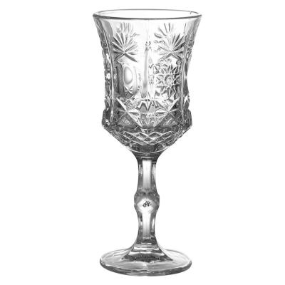 China No vintage embossed bowl high value snack cup goblet yogurt red wine and champagne cup for sale