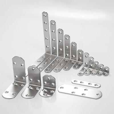 China Modern Minimalist Stainless Steel Corner Code L Shaped 90 Degree Right Angle Bracket Angle Code for sale