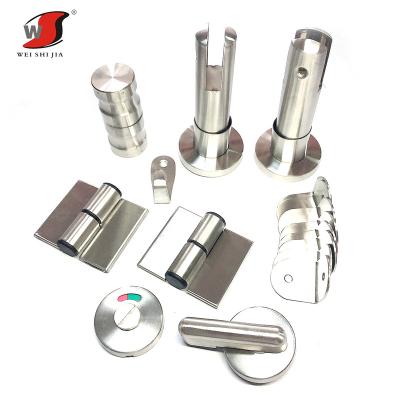 China Bathroom Stainless Steel Toilet Cubicles Fittings Accessories Divide Hardware for sale