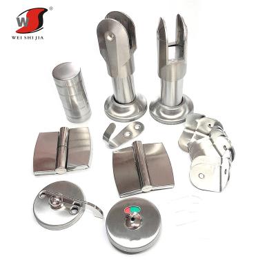 China Bathroom Stainless Steel Compartment Fittings Toilet Partition Accessories Hardware for sale