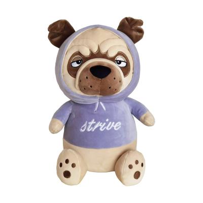 China Cartoon Style Best Made Dog Toys Custom 23cm Dog Doll Stuffed Plush Soft Toy To Lying Capital And Sitting Position for sale