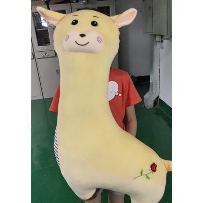 China High Quality23 Plush Toy 75cm To 150Cm Adorable Vivid Embroidery Face Hugging Alpaca Plush Body Llama Stuffed Pillow Along for sale