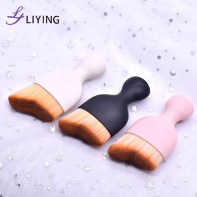 China Angular Blush OEM Your Brand Beautiful Kabuki Makeup Brush Makeup for sale