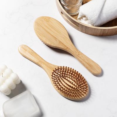 China Wholesale Home Massage Natural Bamboo Eco-Friendly Private Label Bamboo Hair Brush For Women for sale