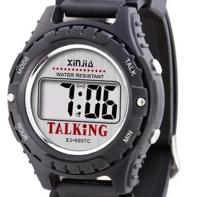 China Classic Russian Chinese Korean French Spanish English-Japanese speaking different version boy alarm watch lanuege blind for sale