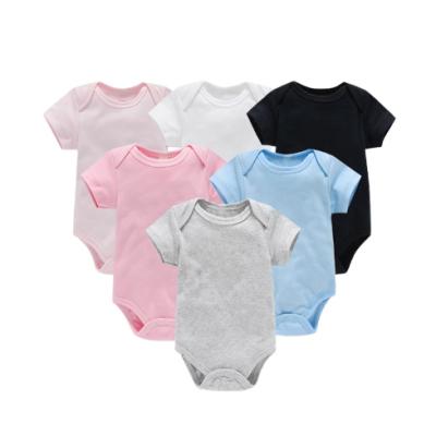 China Cheap Summer Comfortable Cotton Breathble Boys Girls Overalls Baby Rompers for sale