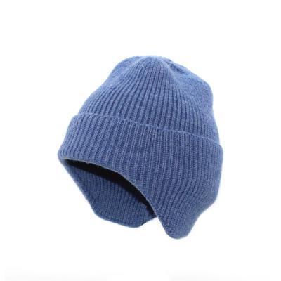 China Women COMMON Winter Hats Solid Color Wool Warm Windproof Comfortable Knitted Hat for sale