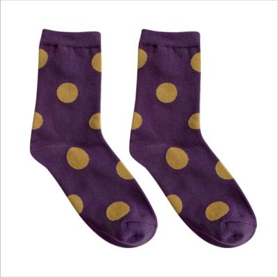 China QUICK DRY Tube Socks Women Fashion Color Dot In Tube Socks Male Dot Socks Cotton Wholesale for sale