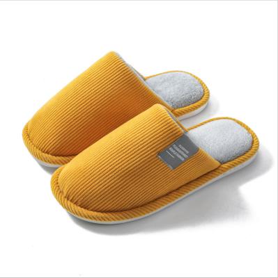 China Fashion Trend Autumn And Winter Cotton Slippers Home Plush Indoor Cute Slippers For Women Men for sale