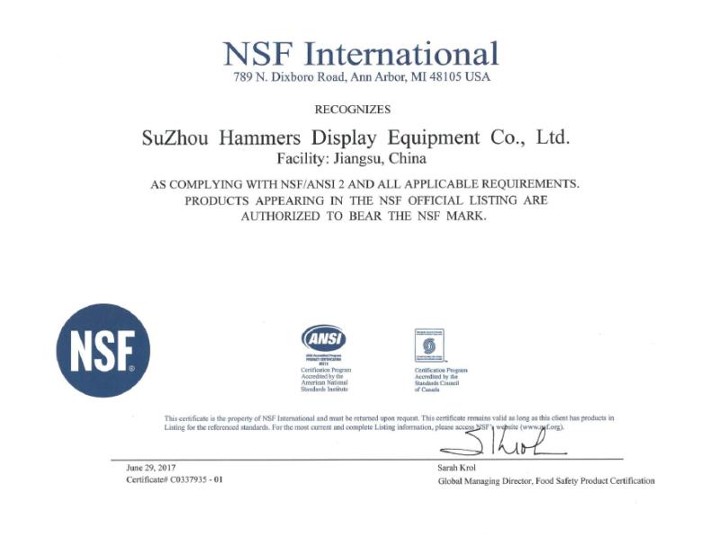 NSF - Suzhou Hammers Display Equipment Co., Ltd.