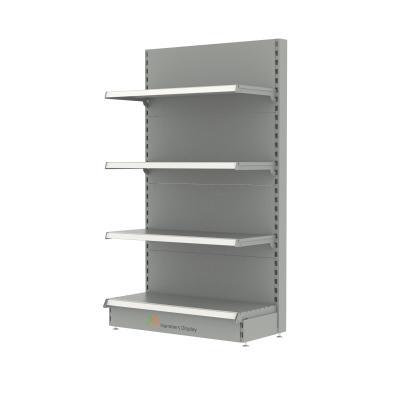 China Single Sided Heavy Duty Grocery Shelf Gondola Shelving Supermarket Shelves Metal for sale