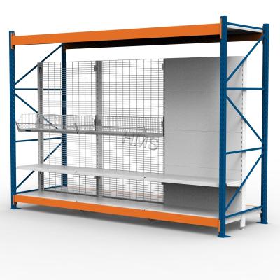 China Single Sided Retail Heavy Duty Supermarket Shelf Display Rack Warehouse Gondola Shelving for sale