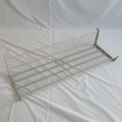 China 1330x470mm Single Sided Steel Wire Basket Supermarket Wire Mesh Basket Shelf for sale