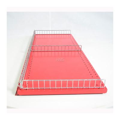 China Single Sided Wire Shelf Fence For Gondola Shelf Metal Divider Shelf Stopper for sale