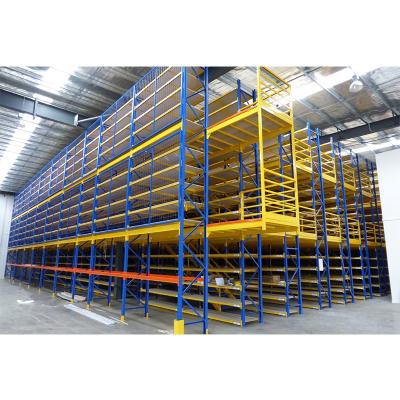 China Heavy Duty Steel Mezzanine Floor Racking Corrosion Protection Steel Roll Storage Platform for sale