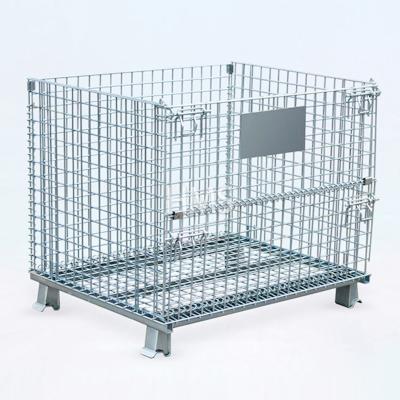 China Multifunctional Stacking Space Storage Safeguard Cage Collapsible Wire Mesh for sale