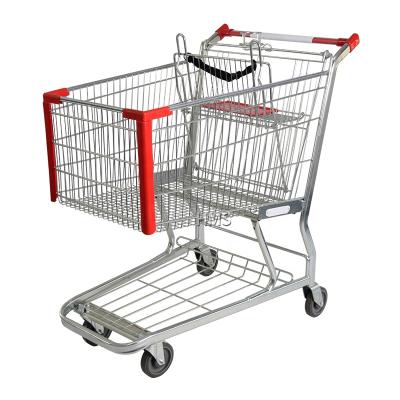 China Unveiling HMS M133 Heavy Duty Shopping Cart Metal Shopping Trolley For American Market for sale