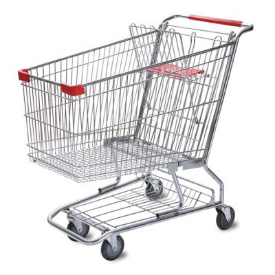 China American Trolley Customized Handle Logo Shopping Carts Unveiling Style Supermarket Shopping Carts for sale