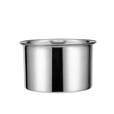 China Heatable Stainless Steel Storage Containers Round Container House Metal Food Container Stainless Steel for sale