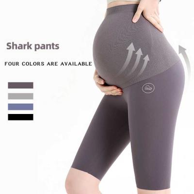 China 2023 High QualityWholesale Pregnant Women Antibacterial Breathable Shorts Pants Yoga Sportswear Custom Made Pregnancy Leggings With Pocke for sale