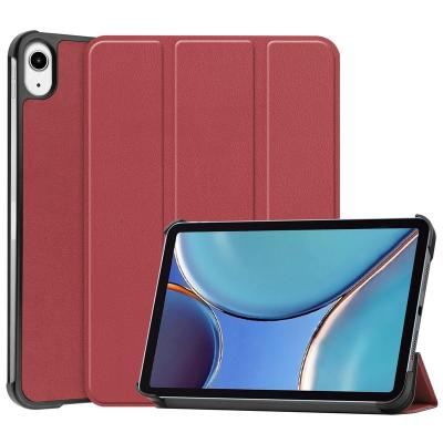 China Fanshion 2021 Inch Single Triple Thin Stand PU Leather Case Shell Hard Shell With Sleep Function For iPad Mini 6 8.3 for sale