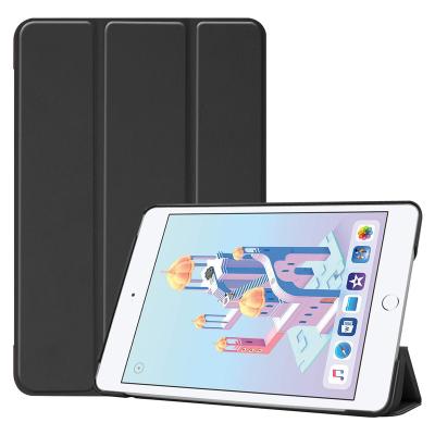 China Fanshion Simple Three Layer Ultra Thin Stand Flip Leather Case For iPad Mini 5 Hard Shell For iPad Mini 4 7.9