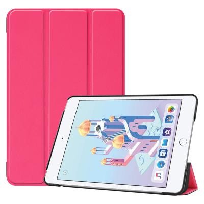 China Fanshion Mini 4 Single Magnetic Triple Slim Stand Flip Leather Case 7.9 inch iPad Mini 5 Hard Shell for sale