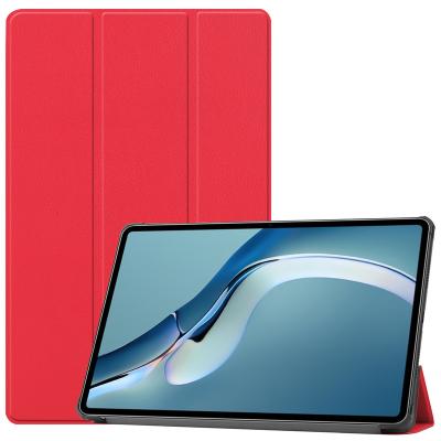 China Ultra Thin Triple Slim Stand Case Leather Cover For Huawei MatePad Pro 12.6 Tablet Hard Shell for sale